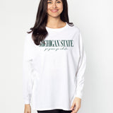 Oversized Michigan State Spartans women’s tee
