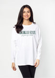 Oversized Michigan State Spartans women’s tee