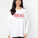 Oversized Nebraska Cornhuskers women’s tee