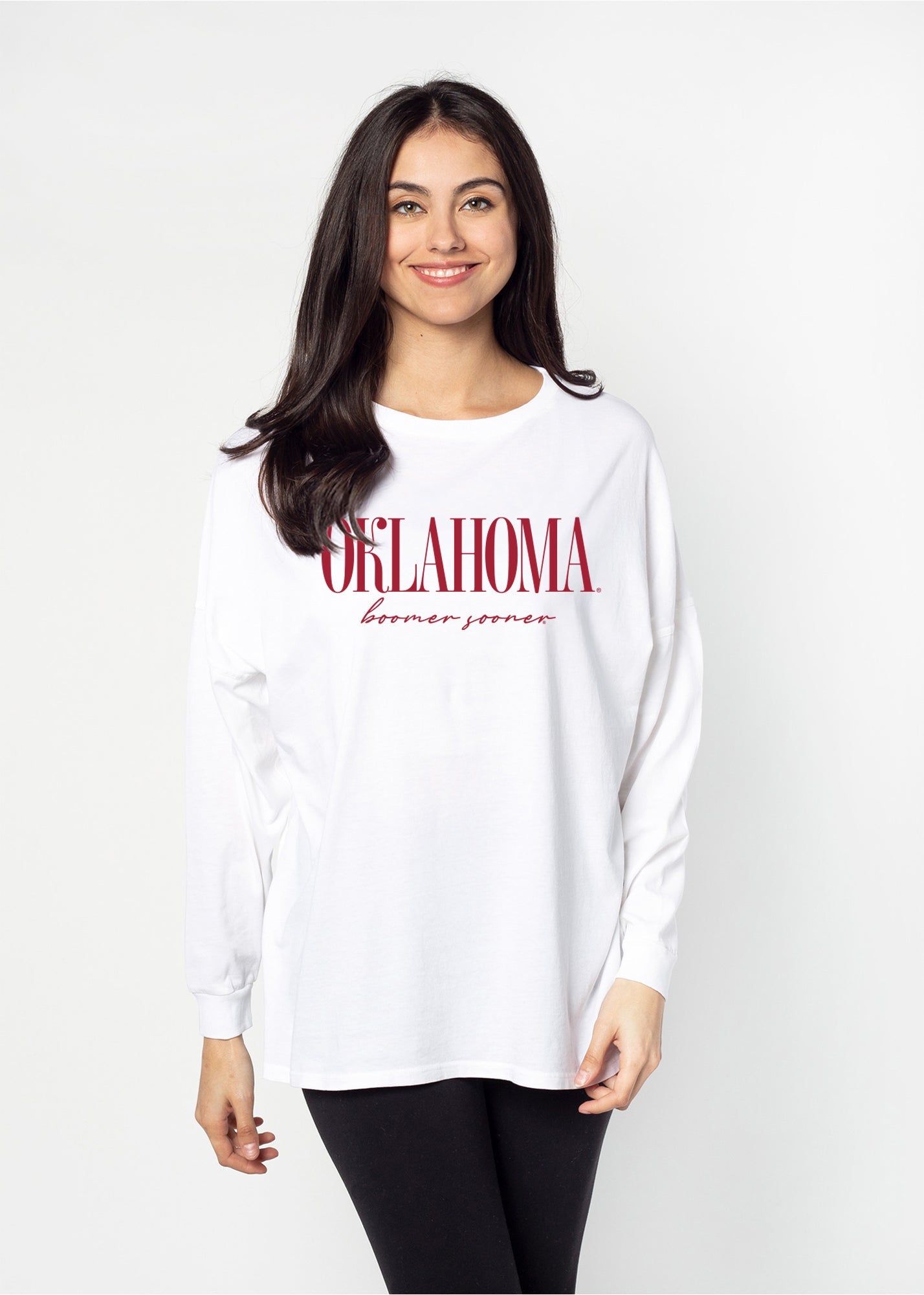 Oversized Oklahoma Sooners women’s tee