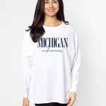 Oversized Michigan Wolverines women’s tee
