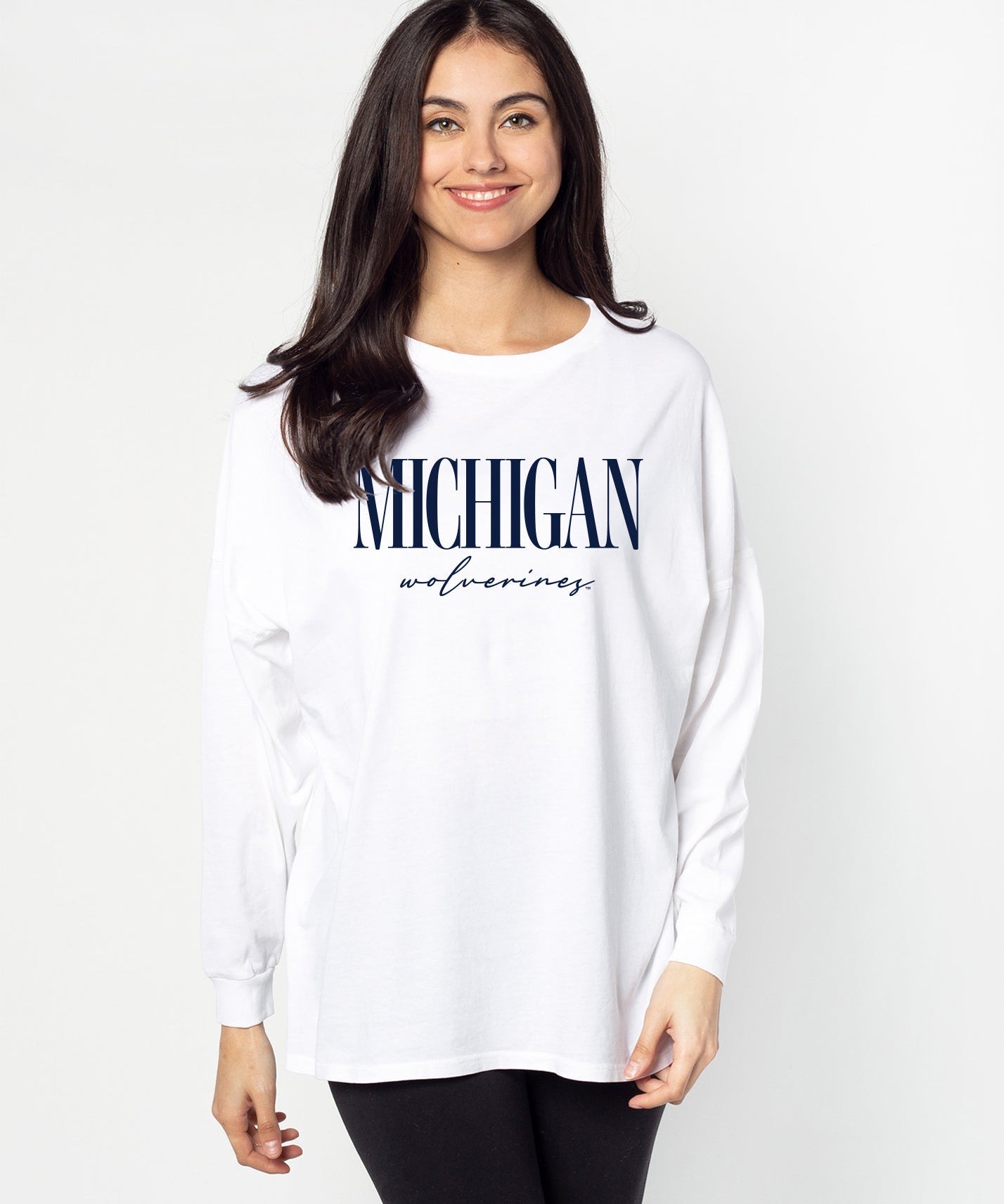 Oversized Michigan Wolverines women’s tee