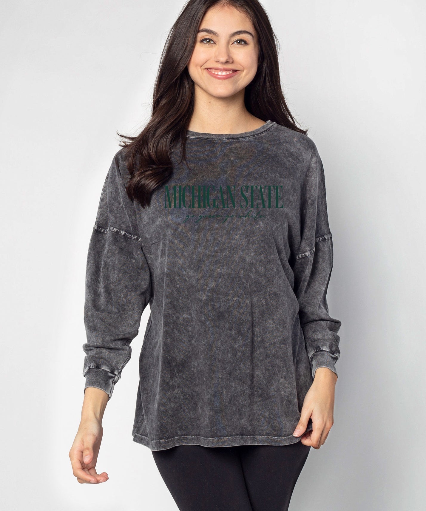 Oversized Michigan State Spartans women’s tee