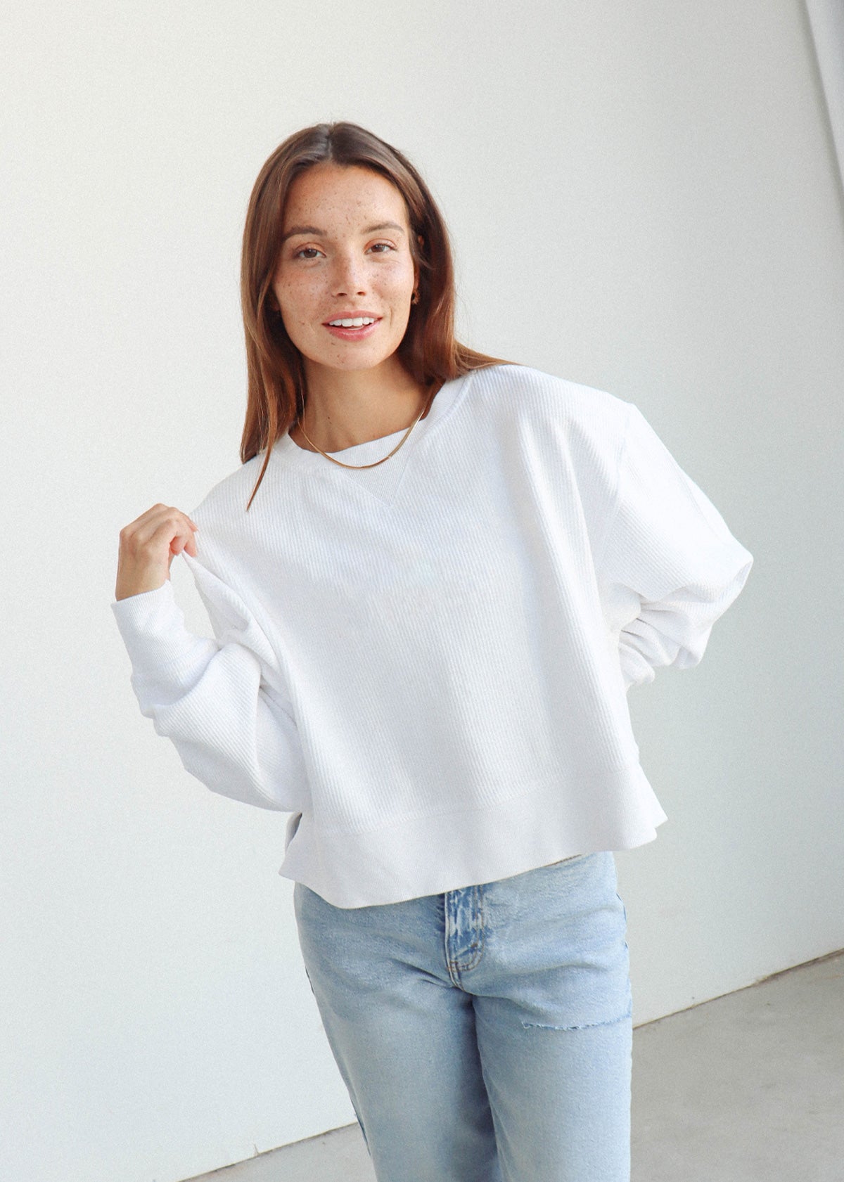 Corded Boxy Pullover – chicka-d
