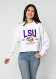 LSU Tigers Junior Corded Boxy Pullover