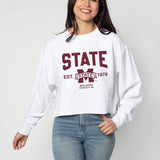 Mississippi State Bulldogs Junior Corded Boxy Pullover