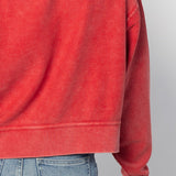 Kansas Jayhawks Junior Corded Boxy Pullover