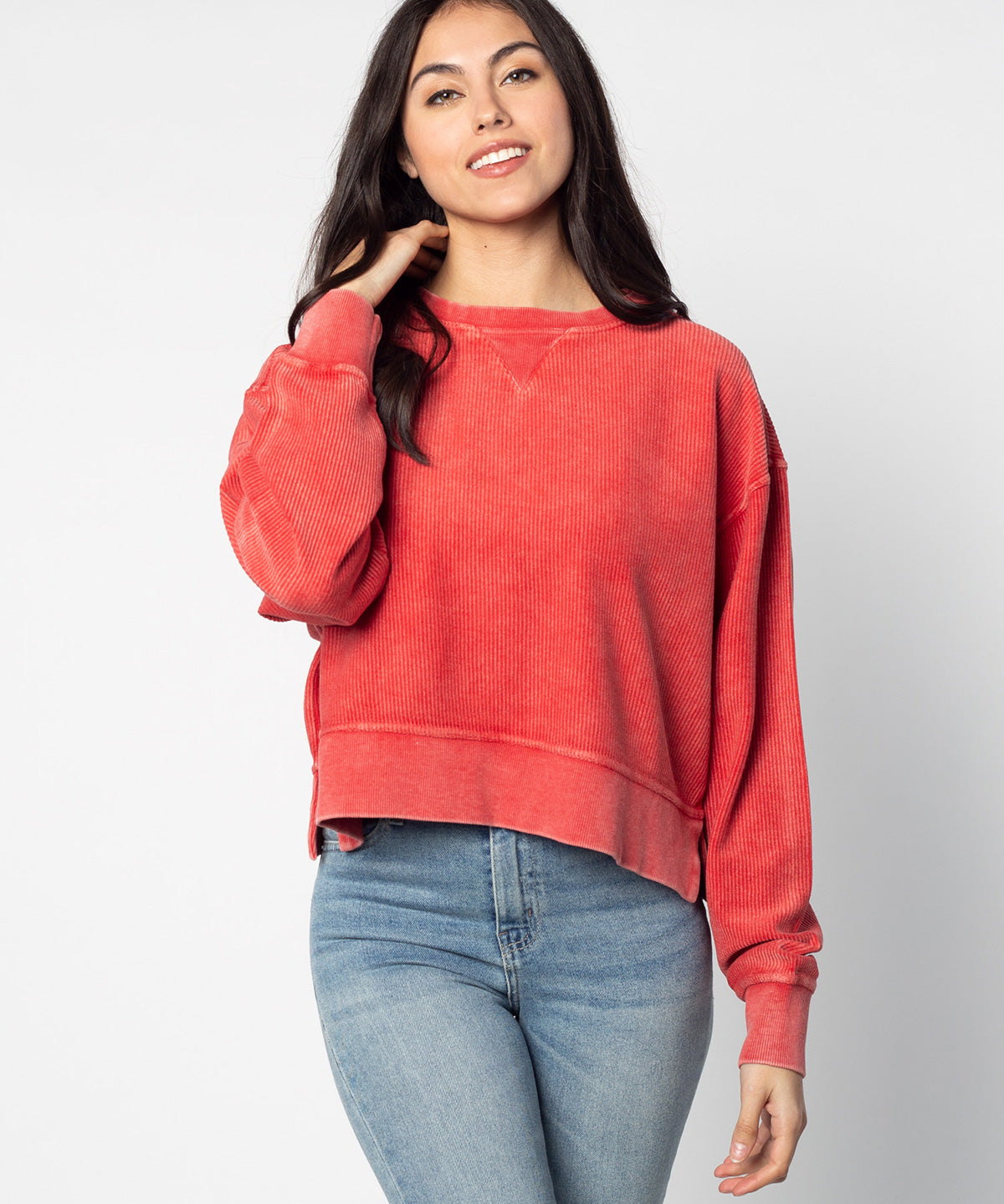 Corded Boxy Pullover