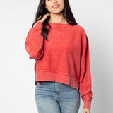 Corded Boxy Pullover