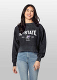 Kansas State Wildcats Junior Corded Boxy Pullover