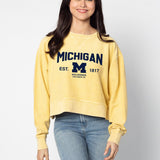 Michigan Wolverines Junior Corded Boxy Pullover