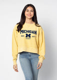 Michigan Wolverines Junior Corded Boxy Pullover