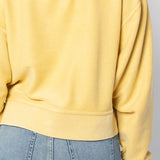 Corded Boxy Pullover West Virginia Mountaineers in Gold