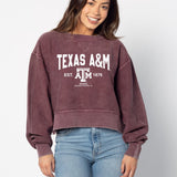 Texas A&M Aggies Junior Corded Boxy Pullover