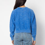 Corded Boxy Pullover Kansas Jayhawks in Royal