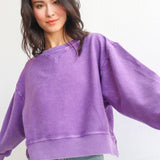 Corded Boxy Pullover