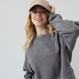 Corded Boxy Pullover