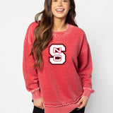 Burnout Campus Pullover North Carolina State Wolfpack in Cardinal