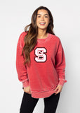 Burnout Campus Pullover North Carolina State Wolfpack in Cardinal