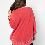 Burnout Campus Pullover North Carolina State Wolfpack in Cardinal