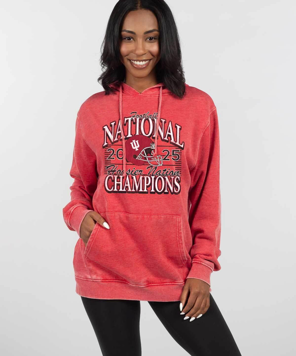 Indiana National Championship Burnout Hoodie Sweatshirt