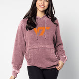 Burnout Everybody Hoodie Virginia Tech Hokies in Merlot