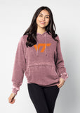 Chicka-D Women's Burnout 'Everybody' Hoodie - Oatmeal NCAA Style Fleece Pullover