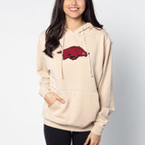 Burnout Everybody Hoodie Arkansas Razorbacks in Oatmeal