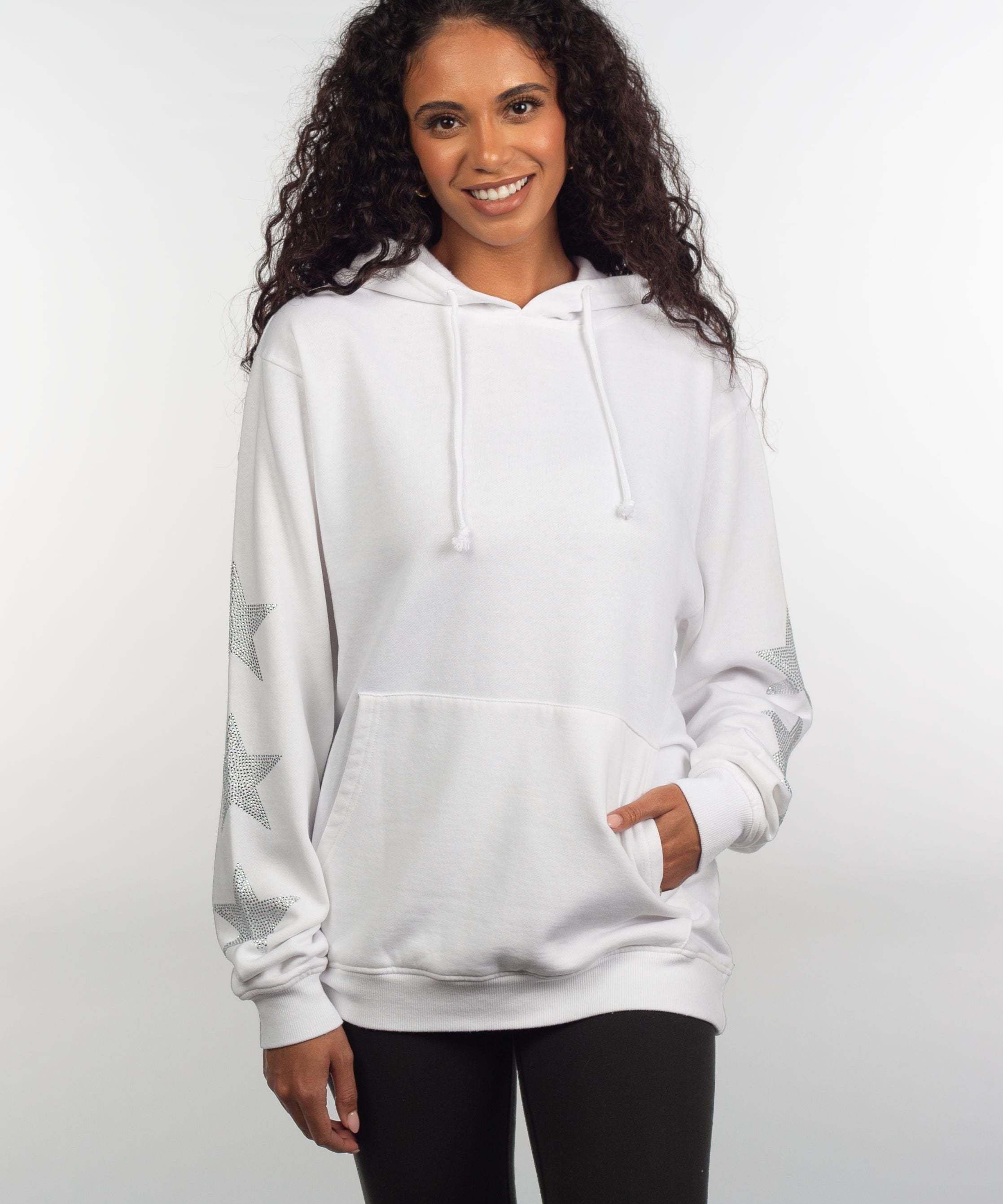 Everybody Hoodie with Rhinestone Stars