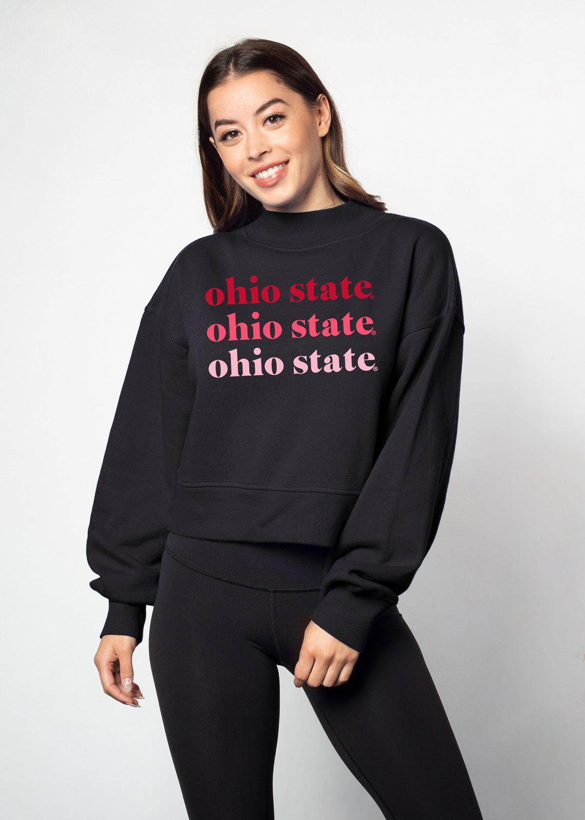 Hailey Sweatshirt Ohio State Buckeyes in Black