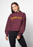 Hailey Sweatshirt Arizona State Sun Devils in Maroon