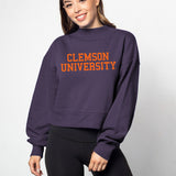 Hailey Sweatshirt Clemson Tigers in Purple