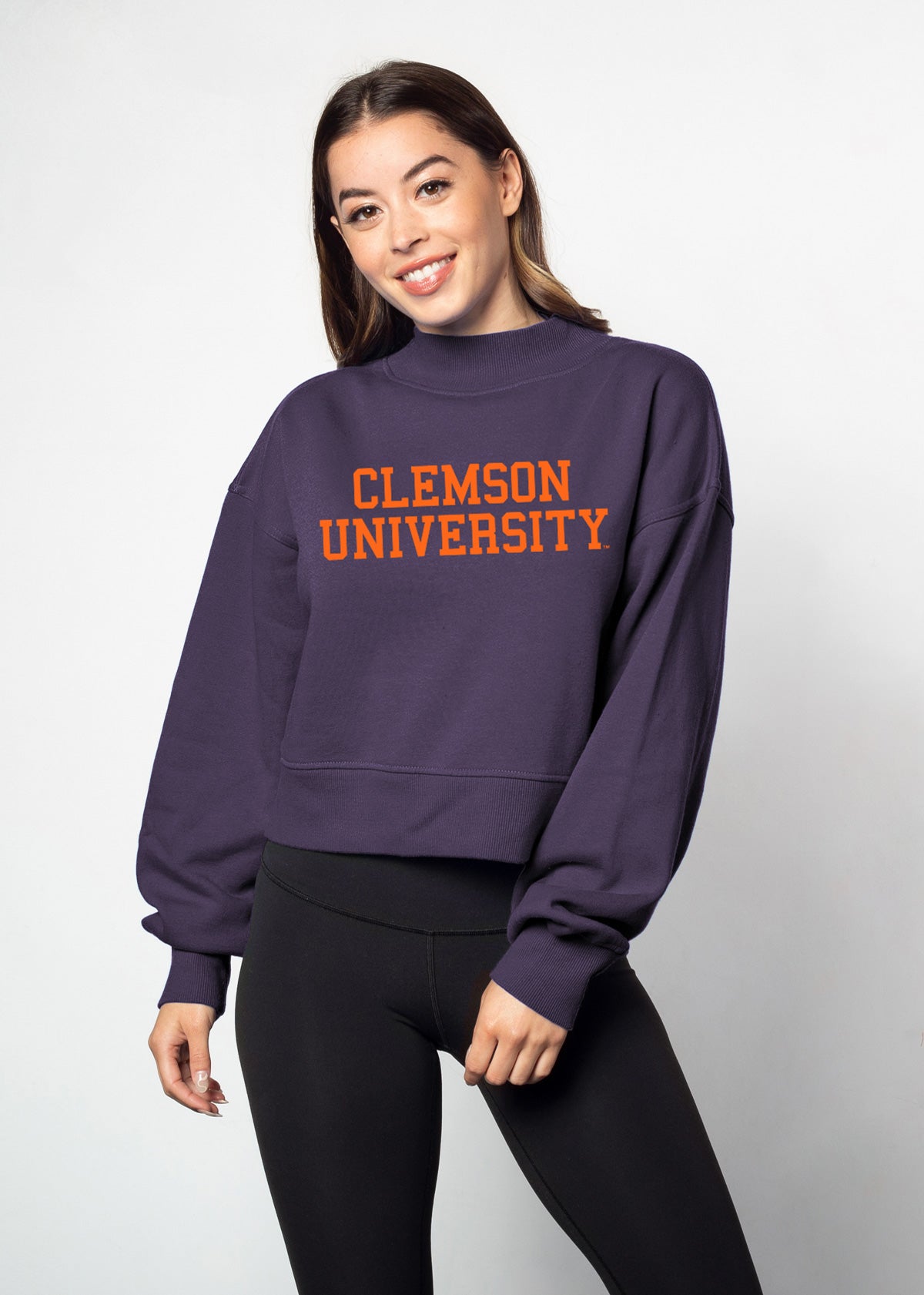 Hailey Sweatshirt Clemson Tigers in Purple