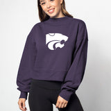 Hailey Sweatshirt Kansas State Wildcats in Purple