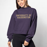 Hailey Sweatshirt Washington Huskies in Purple