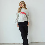 Hailey Sweatshirt Georgia Bulldogs in Ash Grey