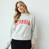 Hailey Sweatshirt Georgia Bulldogs in Ash Grey