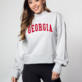 Hailey Sweatshirt Georgia Bulldogs in Ash Grey