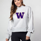 Hailey Sweatshirt Washington Huskies in Ash Grey