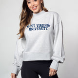 Hailey Sweatshirt West Virginia Mountaineers in Ash Grey
