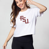 Short 'N Sweet Tee FSU Seminoles in White