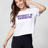 Short 'N Sweet Tee Washington Huskies in White