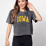 Short 'N Sweet Tee Iowa Hawkeyes in Graphite