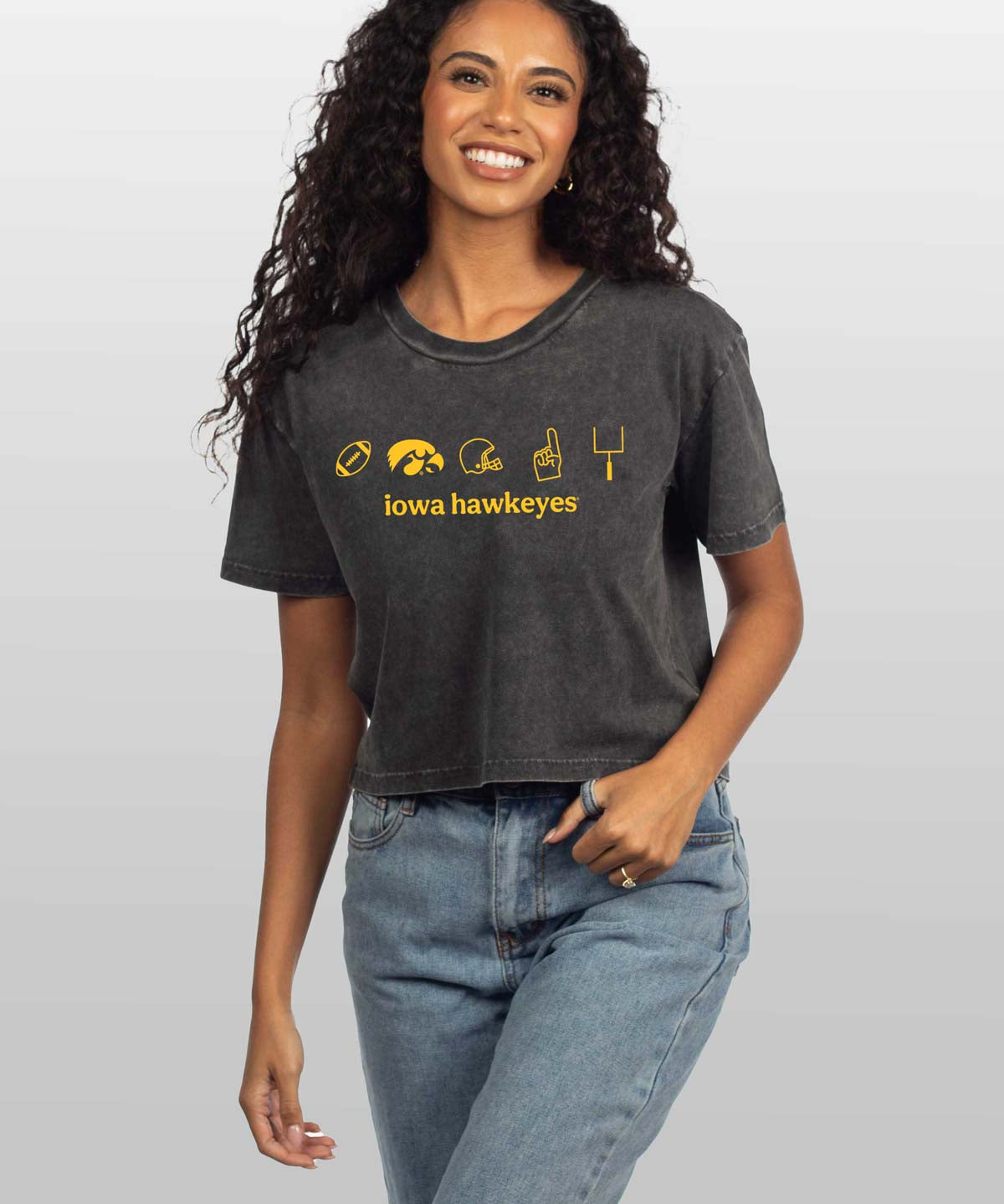 Iowa Hawkeyes Women’s Cropped Tee