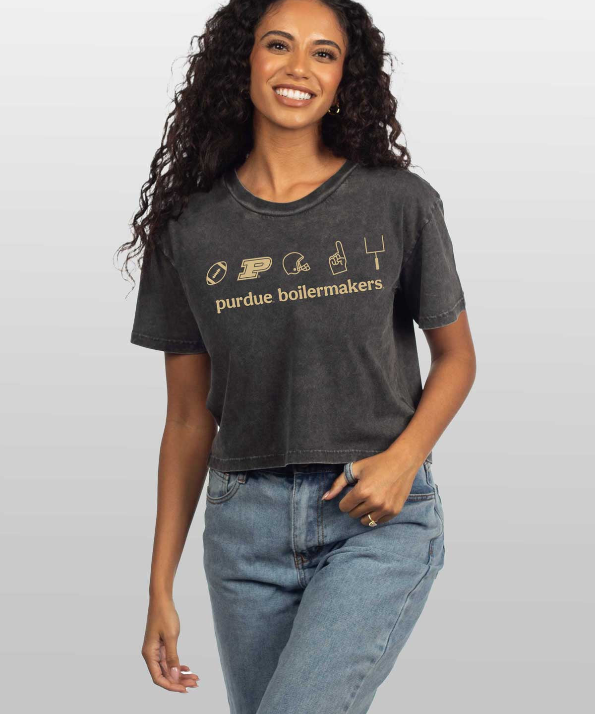 Purdue Boilermakers Women’s Cropped Tee