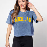 Short 'N Sweet Tee Michigan Wolverines in Ink
