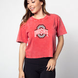 Short 'N Sweet Tee Ohio State Buckeyes in Cardinal