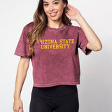 Short 'N Sweet Tee Arizona State Sun Devils in Merlot