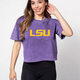 Short 'N Sweet Tee LSU Tigers in Grape