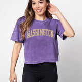 Short 'N Sweet Tee Washington Huskies in Grape